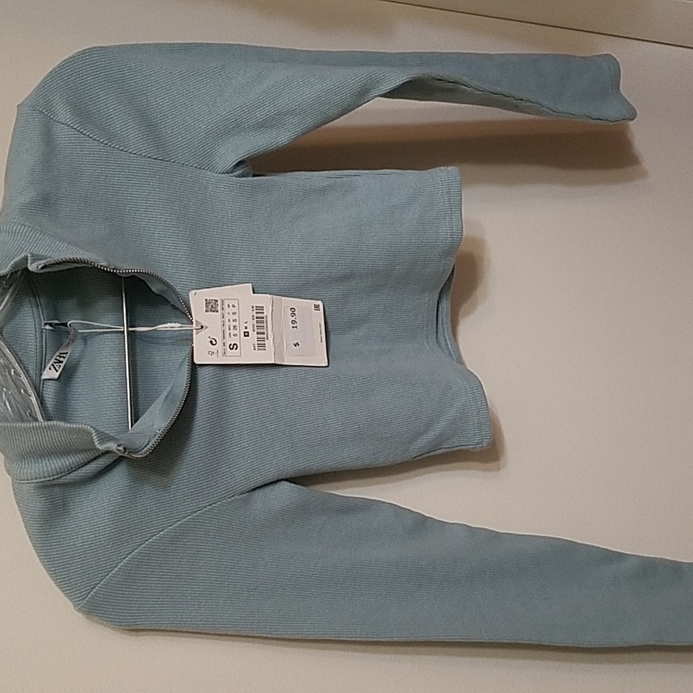 Zara zippered crop top